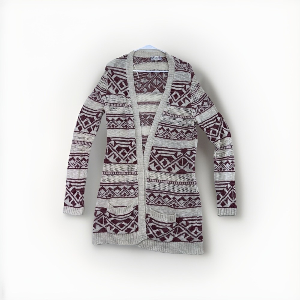 Cozy Tribal Cardigan Pink Republic Women's Boho Aztec Sweater